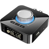 Sounix Bluetooth Transmitter & Receiver 2 in 1 - BT 5.0 - 3.5MM AUX / RCA/OPTICAL/USB/TF - Zwart -USB00134