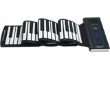 Aiersi® Opvouwbaar Keyboard - 88 Toetsen - Flexibele Keyboards - Roll Up Piano - Oprolbare Piano - Keyboard Opvouwbaar - Siliconen Toetsenbord - Zwart/Wit