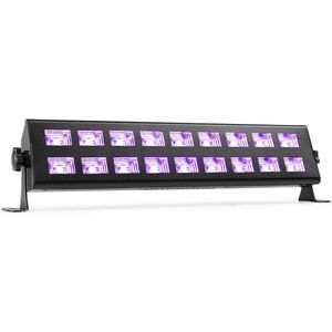 Blacklight - BeamZ BUV293 - LED blacklight bar met 18 UV LED's van 3W