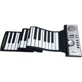 PiProducts Keyboard - Draagbare Keyboard - Opvouwbare Keyboard - Roll Up Piano - Demosongs - Zwart