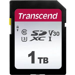 Transcend TS1TSDC300S SDHC-kaart 1 TB Class 10, UHS-I, UHS-Class 1