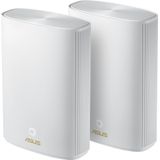 ASUS ZenWiFi XP4 - Multiroom WiFi - Hybrid- WiFi 6 - Wit - 2-pack