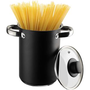 Gusta asperge-Spaghettipan - zwart - 4 liter 16 cm