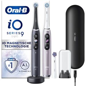 Oral-B Special Edition iO - 9 - Roze en Zwart - Elektrische Tandenborstel - Duopack