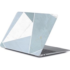 MacBook case van By Qubix MacBook Pro touchbar 13 inch case - Grijs abstract Laptop cover Macbook cover hoes hardcase