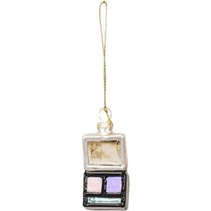 Kersthanger - Make-up - Glas - 3x2x6,5cm