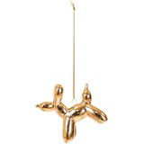 Housevitamin Ballon Hond Kerstbal - 6,5x3x6cm- Goud