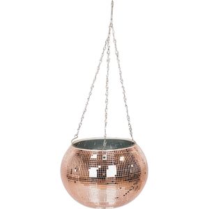 Hangende Vaas - Disco - Glas - Rose Goud - 25x25x25cm