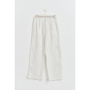 Gina Tricot - tall linen trousers - Leinenhosen - Weiß - XS - Dame