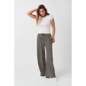 Gina Tricot - Striped soft trousers - Hosen - Weiß - M - Dame