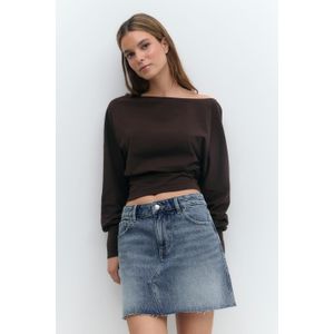 Gina Tricot - Short denim skirt - jeansröcke - Blau - 44 - Dame