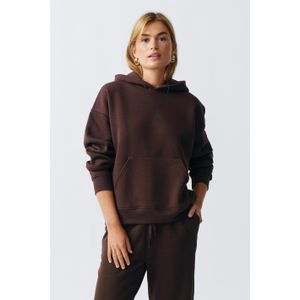 Gina Tricot - Basic original hoodie - hoodies - Braun - XXS - Dame