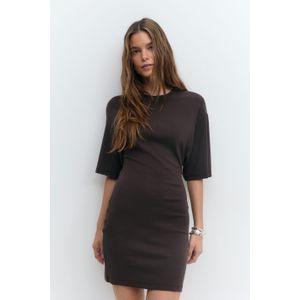 Gina Tricot - Tee dress - minikleider - Braun - L - Dame