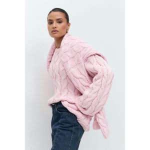 Gina Tricot - Cable knitted sweater - Strickpullover - Rosa - L - Dame