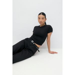 Gina Tricot - Basic tight top - Tops und shirts - Schwarz - XXS - Dame