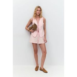 Gina Tricot - Relaxed linen blend shorts - leinenshorts - Rosa - M - Dame