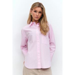 Gina Tricot - Poplin shirt - Hemden - Pink - XL - Dame
