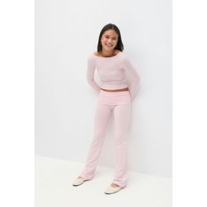 Gina Tricot - Y low waist yoga leggings - yoga pants - Rosa - 146/152 - Mädchen