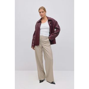 Gina Tricot - Wide leg suit trousers - weite anzughosen - Beige - 38 - Dame