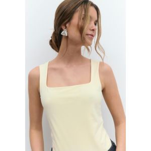 Gina Tricot - Basic square tanktop - Tops - Gelb - XL - Dame