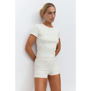 Gina Tricot - Homewear hotpants - Shorts - Weiß - L - Dame