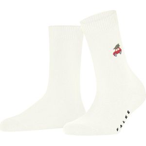 FALKE - Dames - Sokken - Merinowol en Kasjmier - Winterse Borduurmotief