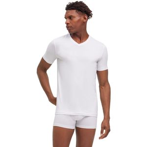 FALKE 2-Pack Heren T-Shirt V-hals Daily Comfort