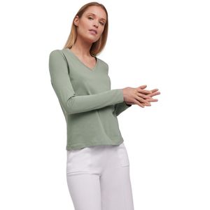 FALKE Dames Shirt met lange mouw V-hals