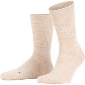 FALKE Walkie Light anatomische pluche zool merinowol sokken unisex beige - Maat 37-38