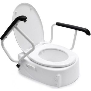 Handicare Linido toiletverhoger met armleggers en deksel (verhoogt de zithoogte met 85 125 of 165mm) 10659