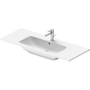 Duravit Me by starck wastafel 123x49cm 1 kraangat met overloop wit 2336120000