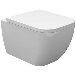 Nemo Spring Sun PACK hangtoilet 345 x 500 x 340 mm porselein wit met dunne softclose en takeoff toiletzitting CH10100/A309