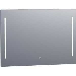 BRAUER spiegel Deline - 100x70cm - verlichting - aluminium 3865s