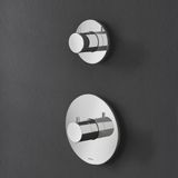 Hotbath Buddy thermostaat inbouw met 1 stopkraan geborsteld nikkel HB012/B012EXTGN