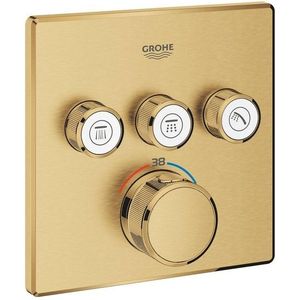 Grohe SmartControl Inbouwthermostaat - 4 knoppen - 15.8x15.8cm - brushed cool sunrise 29126GN0