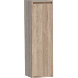Saniclass Nexxt Badkamerkast - 120x35x35cm - 1 greep - loze rechtsdraaiende deur - MFC - legno calore 7614R