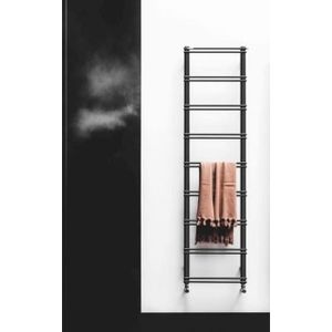 Instamat Emma Elektrische radiator 159.2x40cm Incl. Wandconsoles Zwart mat EM160.40EB01
