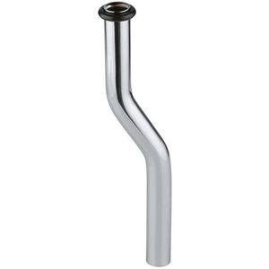 GROHE urinoir spoelpijp 20cm met sprong 3cm O 18mm met O ring chroom 37038000