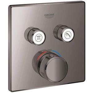 Grohe Grohtherm SmartControl Inbouwthermostaat - 3 knoppen - vierkant - hard graphite 29124A00