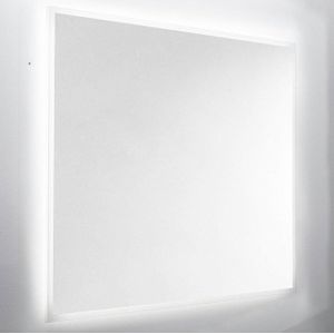 Wandspiegel Van Marcke Destra Met Plexi, LED Verlichting En Anti-Damp 120x60 cm Gezandstraald Glas