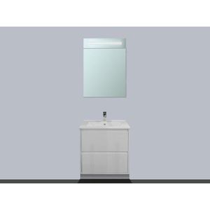 BRAUER New Future badmeubel 60cm hoogglans wit met spiegelkast linksdraaiend sw2208/sw3064/sw3148/