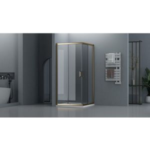 Adema Dawn Douchecabine - 80x80x185cm - vierkant - goud mat SW1381740