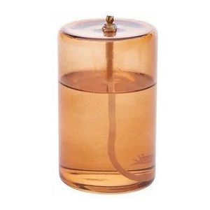 Wellmark olielamp - 12x7.5cm - gerecycled glas - amber 8720828222485