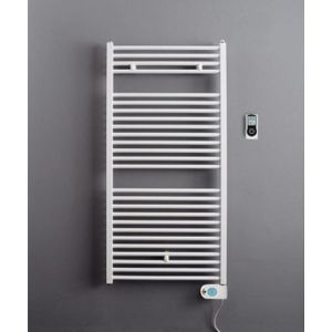 Instamat Robina Elektrische Handdoekradiator, afm. H 1885 x L 600 mm, incl. wandconsoles, standaard wit RB180.60ES02