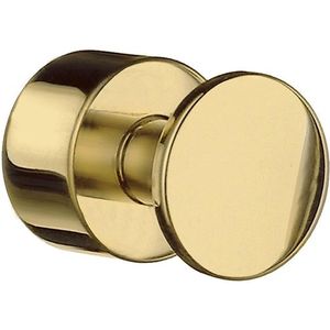 Smedbo House Handdoekhouder - 1.9x1.9x2.5cm - zelfklevend / boren - Massief messing - 2 stuks - Glans messing (goud) RV3455