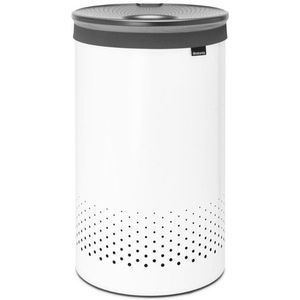 Brabantia Wasbox - 60 liter - kunststof deksel - uitneembare waszak - wit 304880