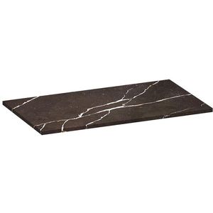 Saniclass Artificial Marble Wastafelblad - 80x46x2 - Zonder kraangat - composiet - Copper Brown TB-AM80CB