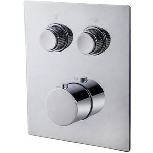 Wiesbaden Caral Klik Pro inbouw thermostatisch douchekraan 2 functies met inbouwdeel chroom SW717346 / SW717345