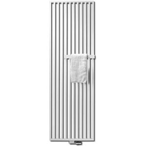 Vasco Arche VVL designradiator met vertikale buizen en handdoekbeugel links 570x1800mm 1273 watt wit 111180570180011889016-0000