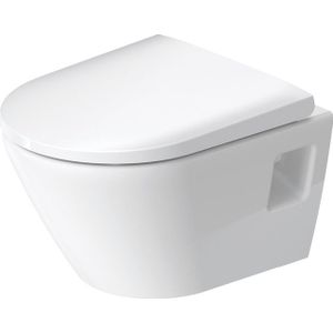 Duravit D-Neo wandtoilet zonder zitting 37x48x40cm Wit Hoogglans 2587090000